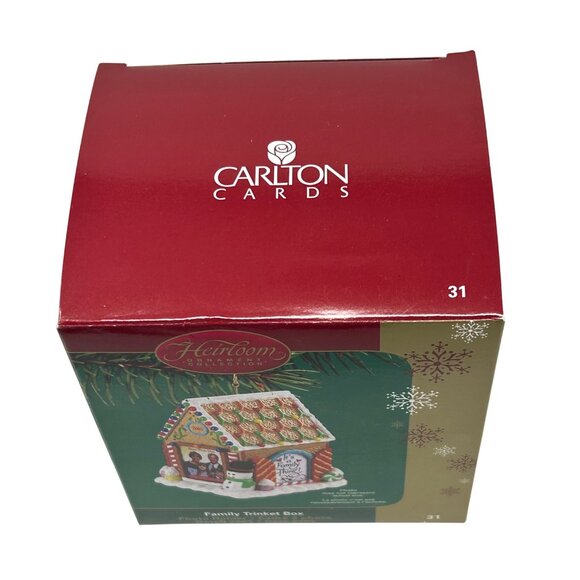 Gingerbread House Ornament/Trinket Box & Photo Holder 2005 by Carlton Cards - Picture 10 of 14